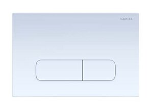 Изображение товара Панель смыва Aquatek для унитаза, белая, 24.5x16.5 см, механическая, пневматическая и электронная к