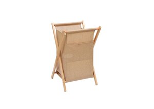 Изображение товара Корзина для белья WasserKraft Nau бежевый напольная 41x42x65 см