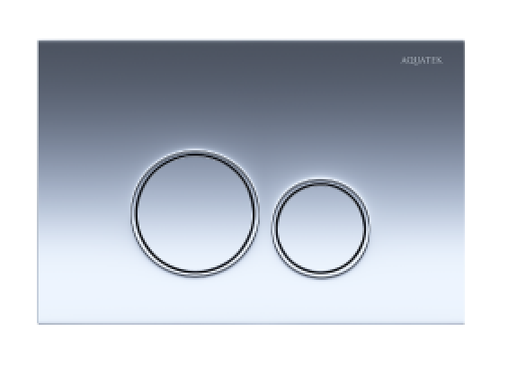 Изображение товара Панель смыва Aquatek KDI-0000018 с круглой кнопкой и хромированным покрытием