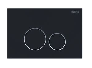 Изображение товара Клавиша смыва Aquatek KDI-0000020 (005D), механическая, цвет черный матовый