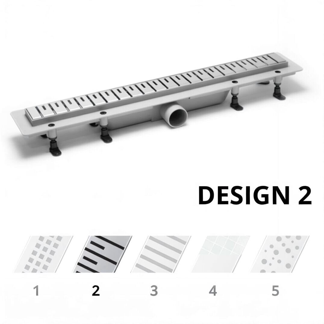 Изображение товара Дренажный канал PlastBrno Design 2, 55 см, SZA2550 Изображение товара Дренажный канал PlastBrno Design 2, 55 см, SZA2550