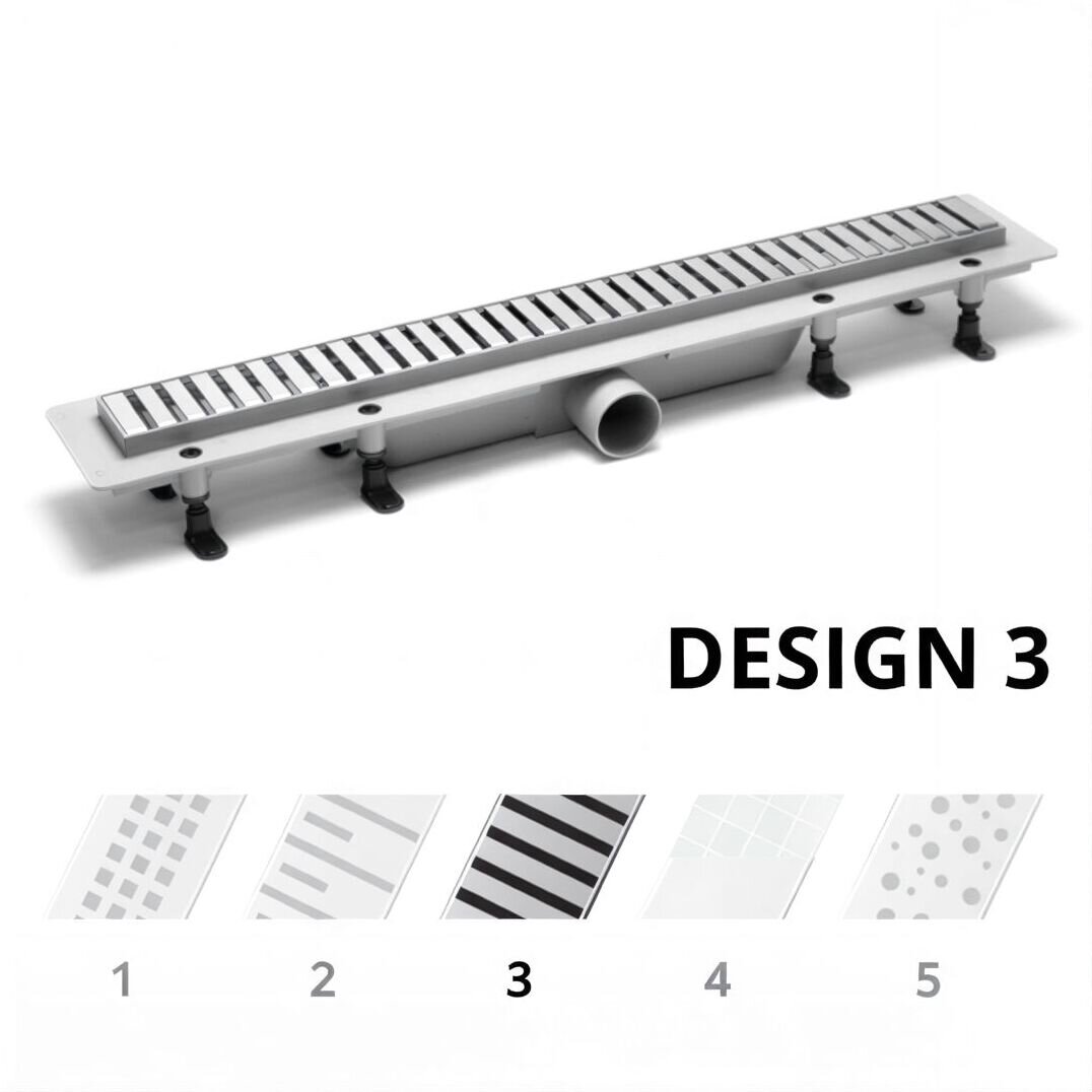 Изображение товара Дренажный канал PlastBrno Design 3, 40 см, SZA3400 Изображение товара Дренажный канал PlastBrno Design 3, 40 см, SZA3400