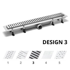 Изображение товара Дренажный канал PlastBrno Design 3, 65 см, SZA3650