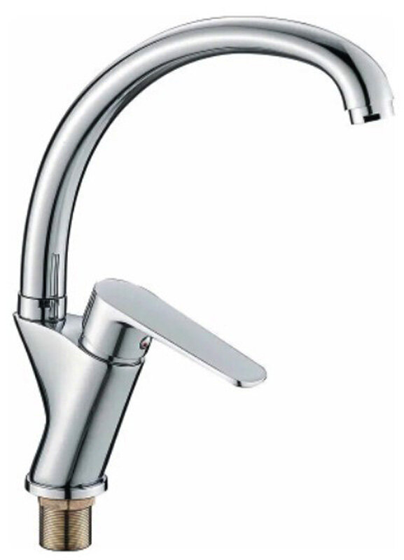 Изображение товара Смеситель для кухонной мойки Cron CN70523 хром однорычажный с поворотным изливом