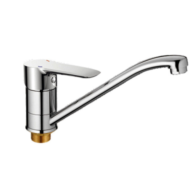 Изображение товара Смеситель для кухонной мойки Cron CN72095 хром однорычажный поворотный излив