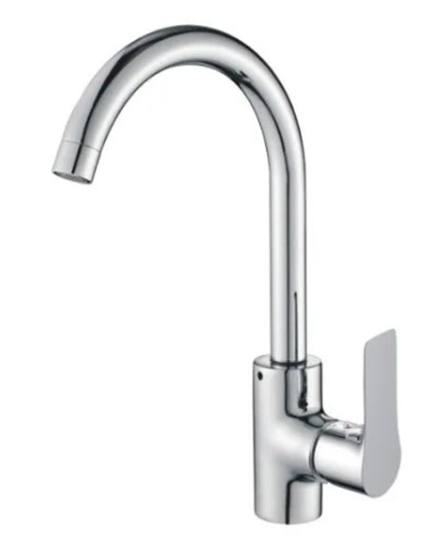 Изображение товара Смеситель для кухонной мойки Cron CN70172 хром однорычажный с поворотным изливом