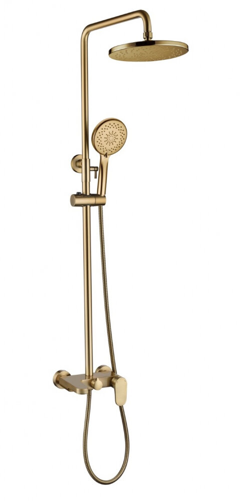 Изображение товара Душевая система Boheme Spectre 458-BR для ванны верхний и ручной душ бронза Италия