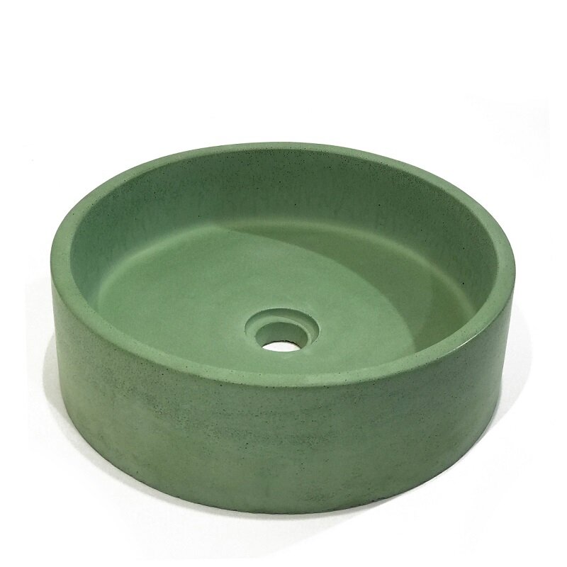 Изображение товара Раковина Onlybeton Ореол 40 см, накладная, зеленый матовый, Россия
