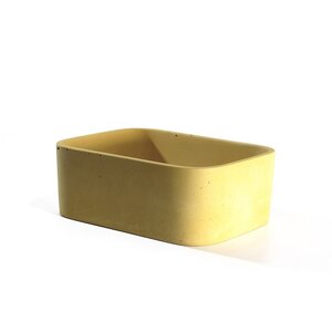 Изображение товара Накладная раковина Onlybeton Оазис-S, желтый, 31 х 23 см