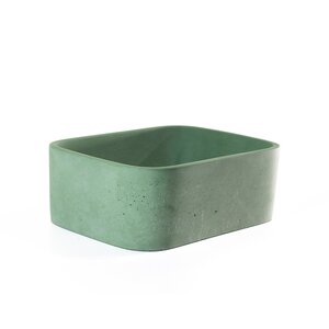 Изображение товара Раковина Onlybeton Оазис 31х23 см накладная бетон зеленый матовый