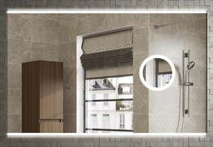 Изображение товара Зеркало Armadi Art Vallessi 541/2 100 см с подсветкой, увеличение, хром, IP24