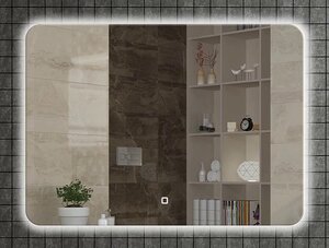 Изображение товара Зеркало Armadi Art Vallessi 543/2 100 см с тыльной подсветкой, хром, IP24