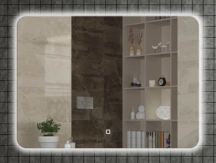 Изображение товара Зеркало Armadi Art Vallessi 543/2 100 см с тыльной подсветкой, хром, IP24 Изображение товара Зеркало Armadi Art Vallessi 543/2 100 см с тыльной подсветкой, хром, IP24