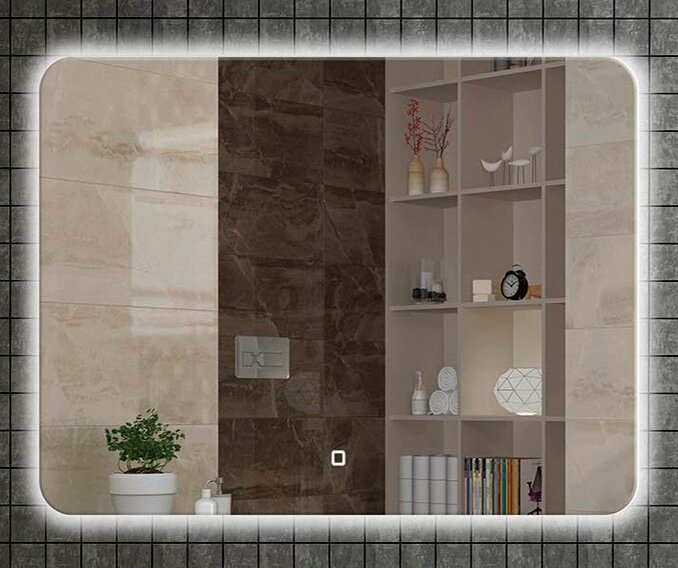 Изображение товара Зеркало Armadi Art Vallessi 544/2 80 см с тыльной подсветкой, хром, IP24