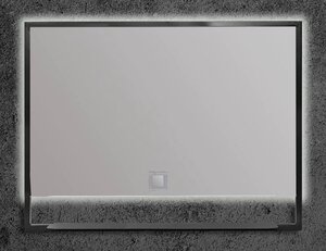 Изображение товара Зеркало Armadi Art Vallessi 551/2 с подсветкой и полочкой 80 см антрацит