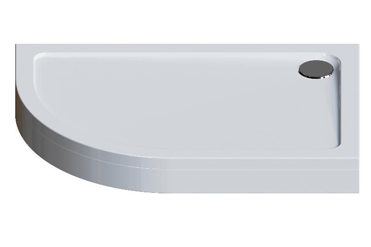 Изображение товара Поддон для душа Am.Pm Like W83T-302R120W, 120 x 80 см, правосторонний, белый