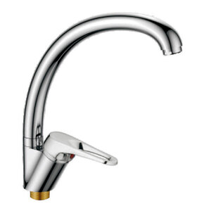 Изображение товара Смеситель для кухонной мойки Cron хром CN4113-2 однорычажный поворотный излив