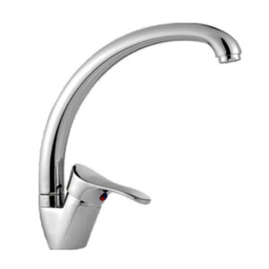 Изображение товара Смеситель для кухонной мойки Cron хром CN4114 однорычажный поворотный