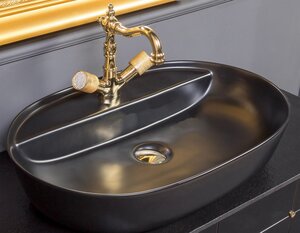 Изображение товара Раковина Armadi Art Vallessi 871 61 см накладная, черный