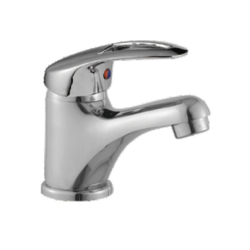 Изображение товара Смеситель для раковины Cron CN1039 хром однорычажный монтаж гибкая подводка