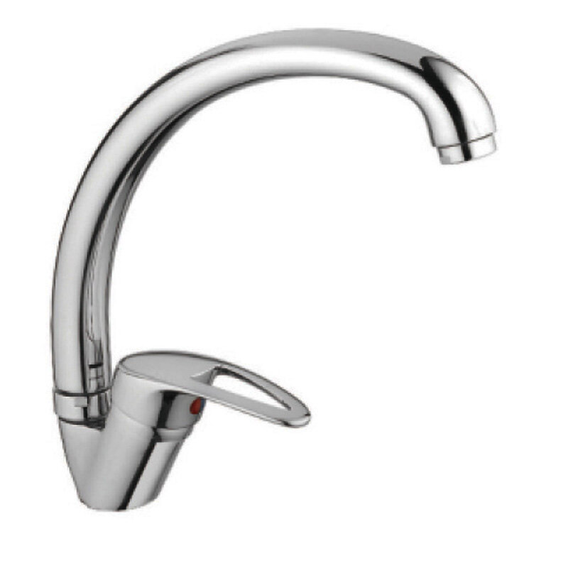 Изображение товара Смеситель Cron CN4139 для кухонной мойки, хром, однорычажный, горизонтальный монтаж