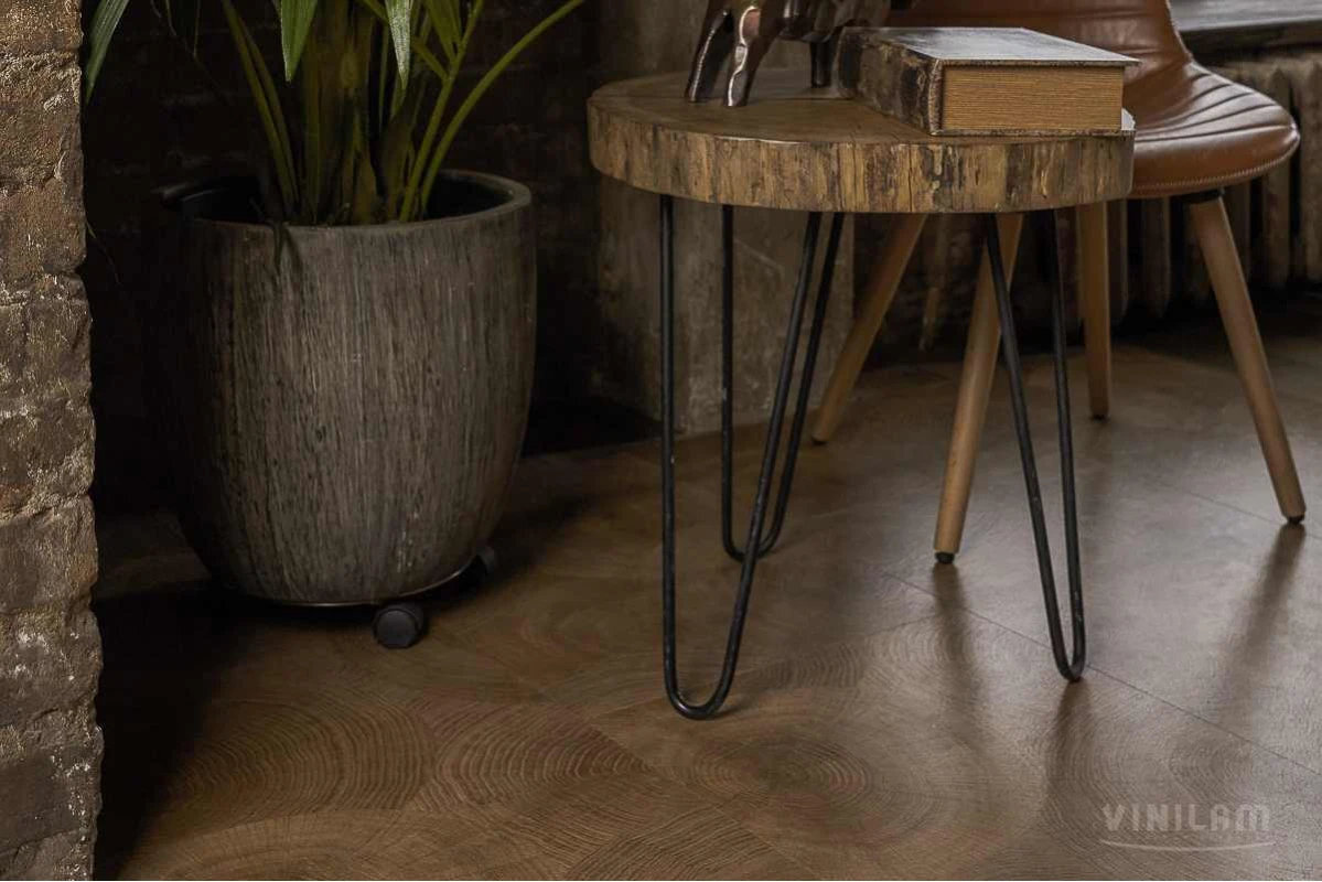 Изображение товара Виниловый ламинат Vinilam Ceramo Stone Glue Дуб Натуральный 61601, плитка 48 х 95 см, клеевой