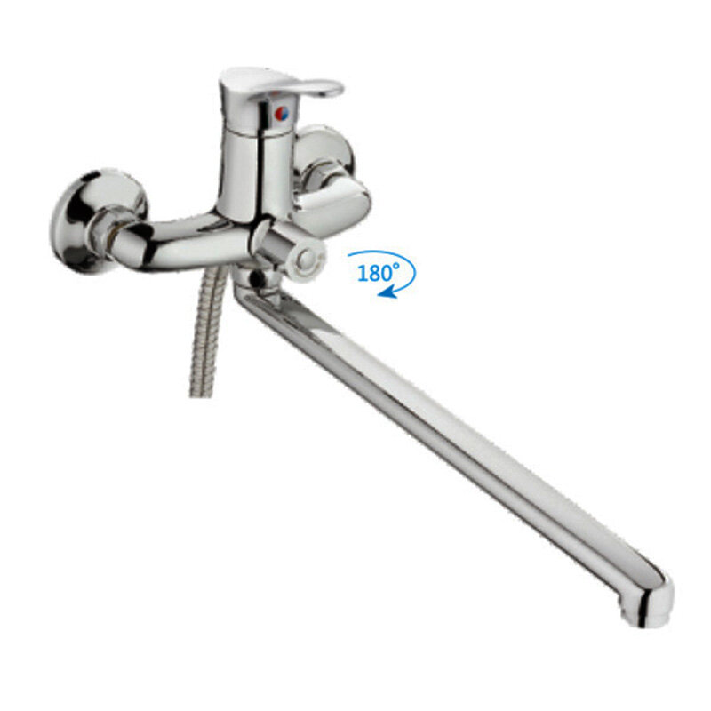 Изображение товара Смеситель Cron CN2239 для ванны и душа с душевым гарнитуром, хром