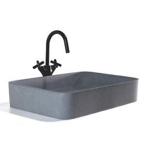 Изображение товара Раковина Onlybeton Оазис 0111003401-XL, 60 х 39 см, накладная, серый матовый