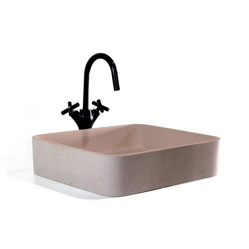 Изображение товара Раковина Onlybeton Оазис-XL 60 х 39 см розовый матовый