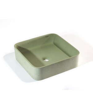 Изображение товара Раковина Onlybeton Каре 0111001209, 39 х 39 см, накладная, оливковый матовый