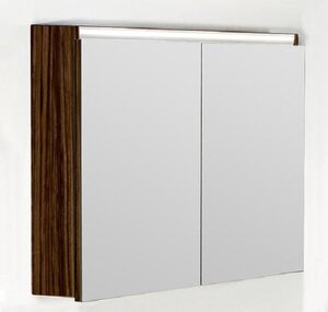 Изображение товара Зеркальный шкаф Armadi Art Vallessi 546-Z 100 см с подсветкой, зебрано