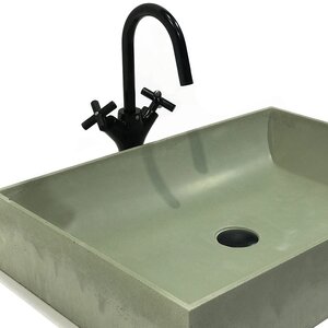 Изображение товара Раковина Onlybeton Англичанка 0111007209-M, 60 х 40 см, накладная, оливковый матовый