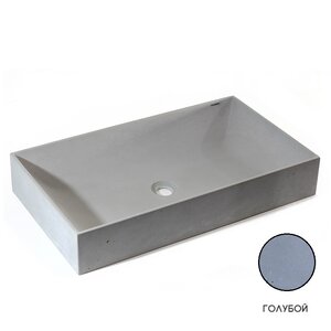 Изображение товара Раковина Onlybeton Англичанка 0111007304-L 70 х 40 см накладная голубой матовый