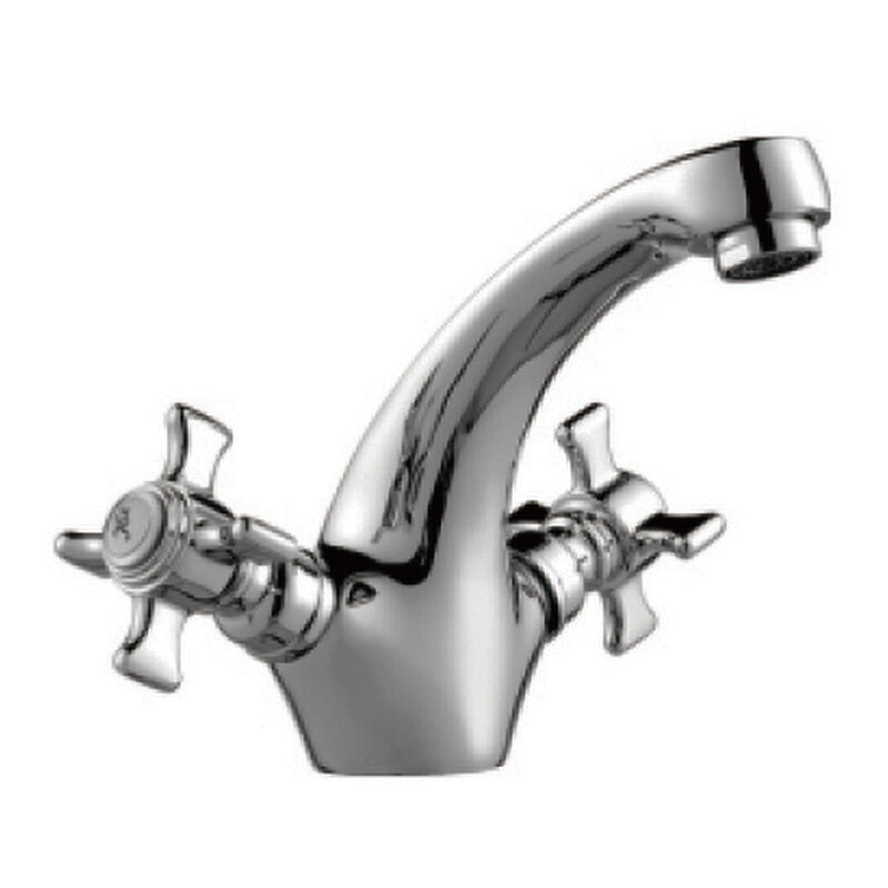 Изображение товара Смеситель для раковины Cron CN1024 хром двухвентильный излив 11.8 см