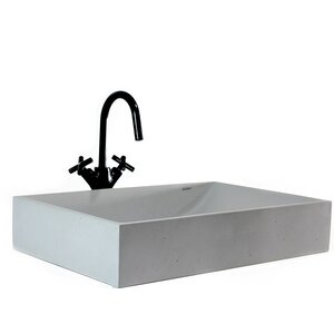 Изображение товара Раковина Onlybeton Волна 60х40 см накладная бетон светло-серый матовый