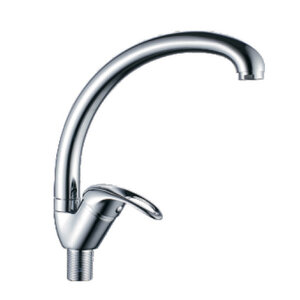 Изображение товара Смеситель для кухонной мойки Cron хром CN4137-2, поворотный излив, однорычажный