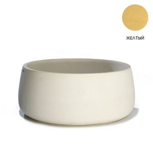 Изображение товара Бетонная накладная раковина Onlybeton Чаша 39 см желтый матовый