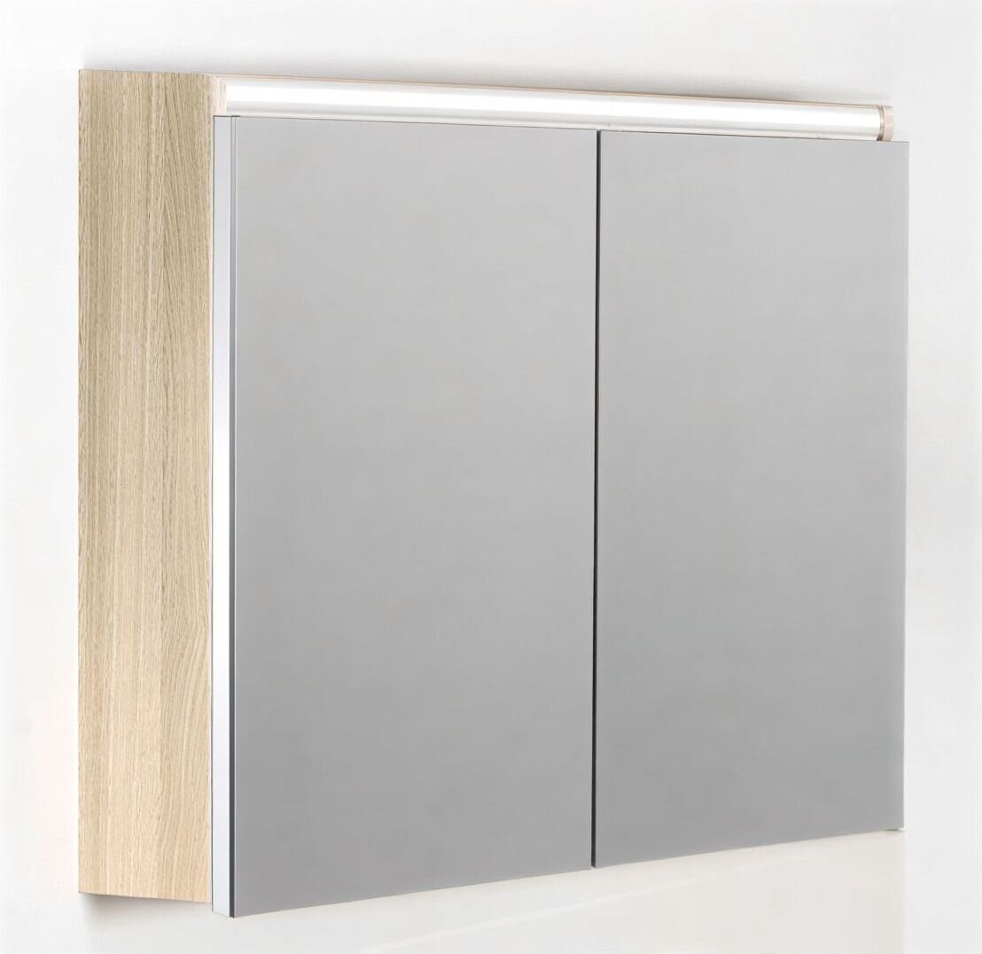 Изображение товара Зеркальный шкаф Armadi Art Vallessi 547-L 80 см с подсветкой, light oak