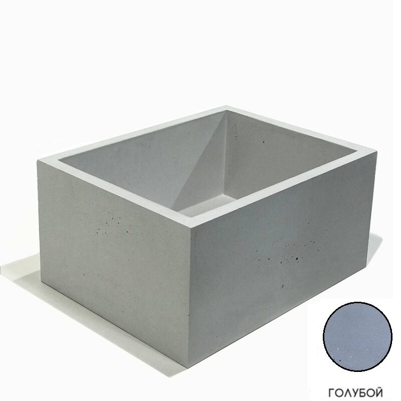 Изображение товара Раковина Onlybeton Классика 0111009104, 45 х 35 см, накладная, голубой матовый Изображение товара Раковина Onlybeton Классика 0111009104, 45 х 35 см, накладная, голубой матовый