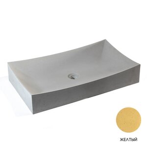 Изображение товара Раковина Onlybeton Ларго 70х40 см накладная бетон желтый матовый