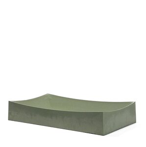 Изображение товара Раковина Onlybeton Ларго 0111010309, 70 х 40 см, накладная, оливковый матовый