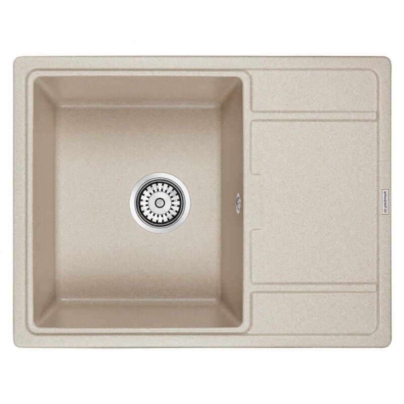 Изображение товара Мойка кухонная Paulmark Flugen PM216550-BE, 65 см, кварцевая, бежевый