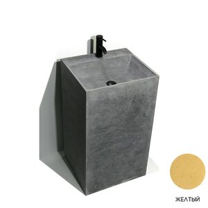 Изображение товара Раковина Onlybeton Монолит 0121018207 51 х 46 см, высота 89 см, напольная, желтый матовый Изображение товара Раковина Onlybeton Монолит 0121018207 51 х 46 см, высота 89 см, напольная, желтый матовый