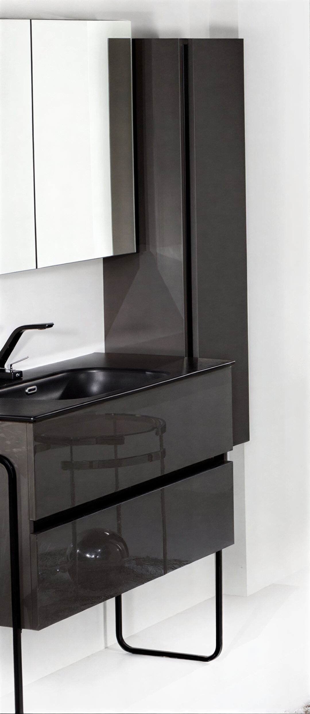 Изображение товара Пенал Armadi Art Vallessi 836-A glossy подвесной антрацит глянцевый