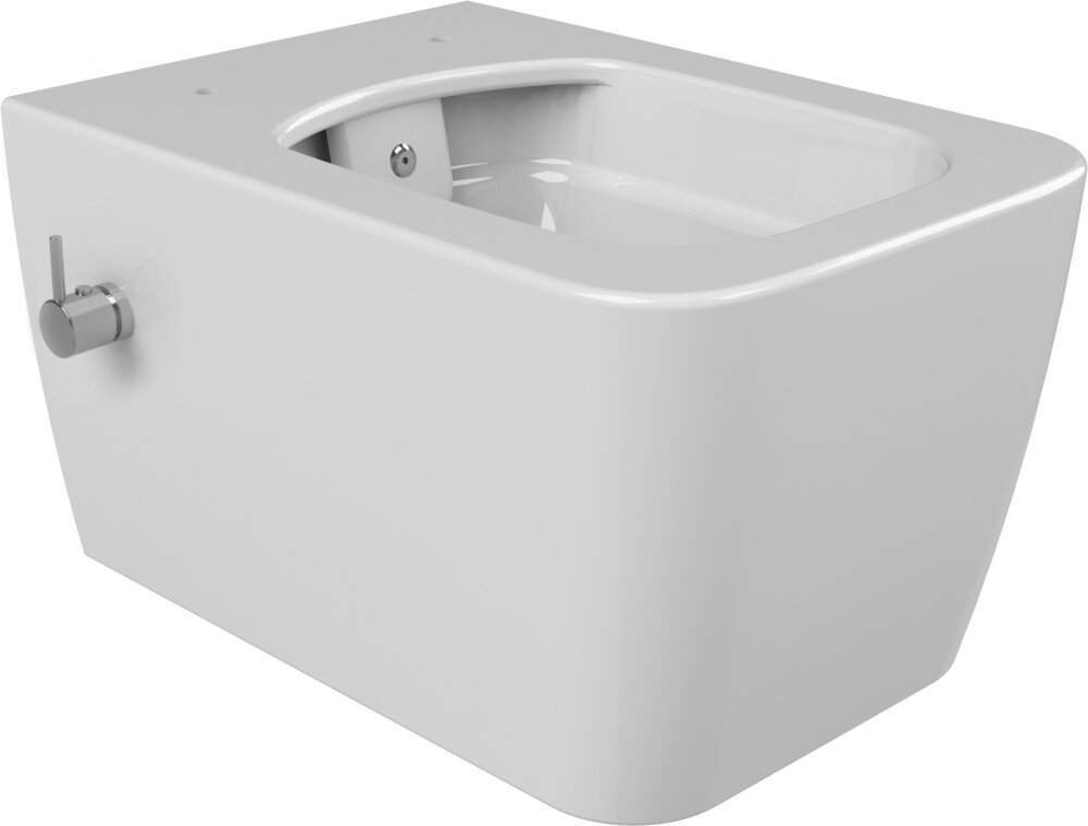 Изображение товара Подвесной безободковый унитаз Boheme Zen с функцией биде, белый матовый, 967-2-WM