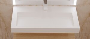 Изображение товара Раковина Armadi Art Flat 859-080 80 см, моноблок, белый