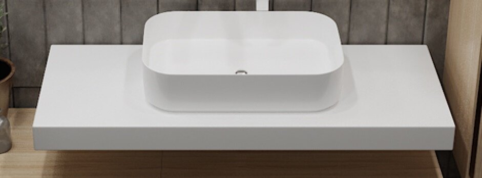 Изображение товара Столешница Armadi Art Flat 869-100 100 см, прямая, белый