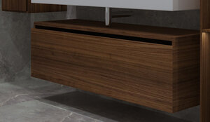 Изображение товара Тумба под раковину Armadi Art Flat 100 см, dark oak vallessi uno-s, 897-100-D