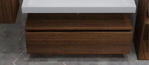 Изображение товара Тумба под раковину Armadi Art Flat 120 см, dark oak vallessi uno-s, 897-120-D