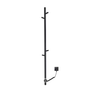 Изображение товара Электрический полотенцесушитель Vincea 15х140 40Вт нержавеющая сталь черный матовый